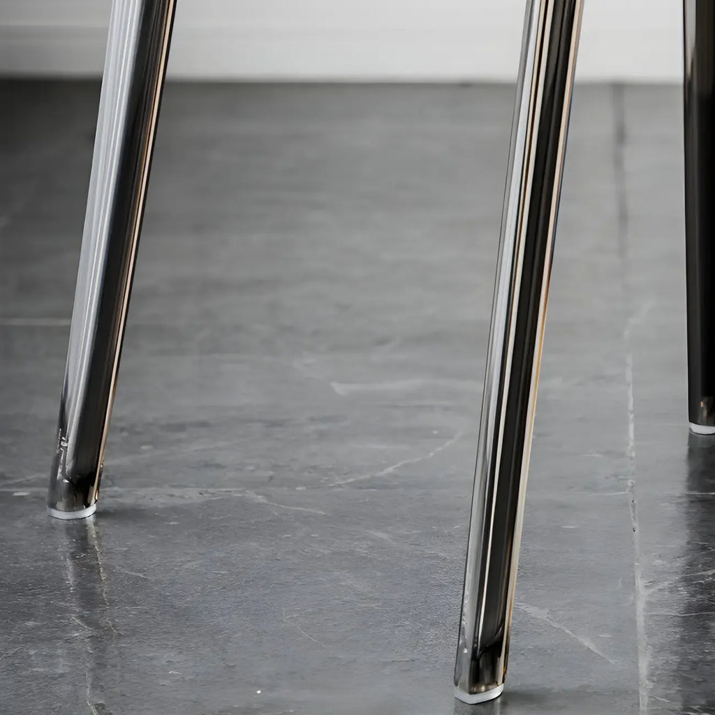 Amber Acrylic Armless Low Back Dining Chair