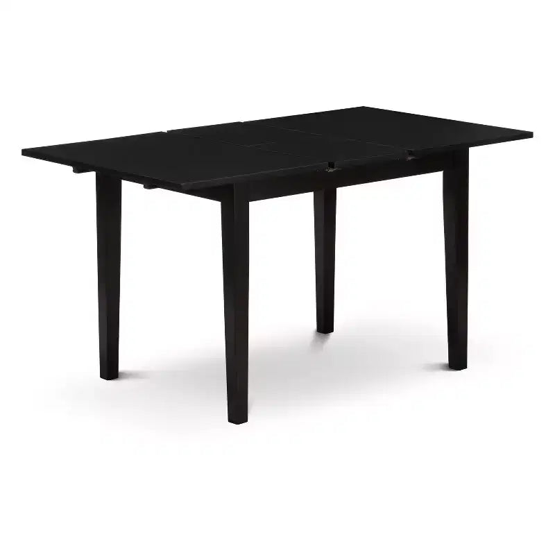 HomeStock Modern 3 Piece Dining Table Set Black