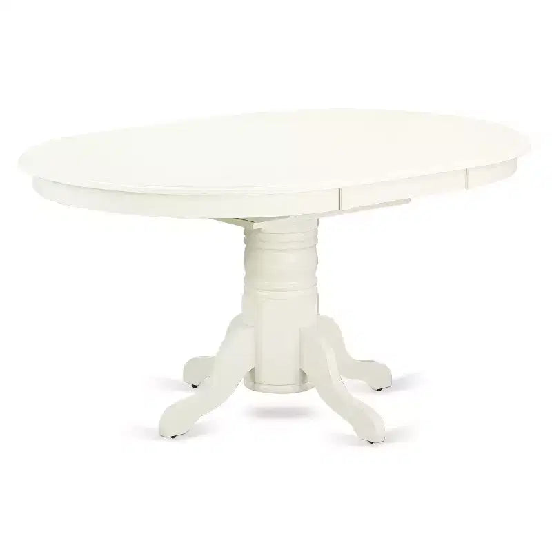 HomeStock Oval Table Linen Fabric Chairs Dinette Set