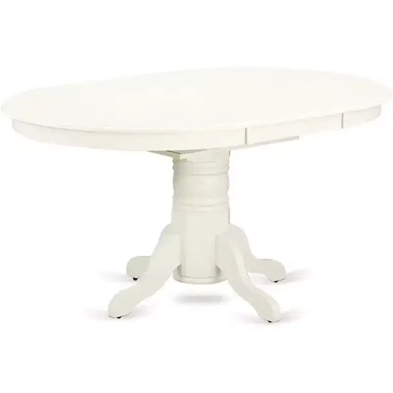 HomeStock Oval Table Linen Fabric Chairs Dinette Set