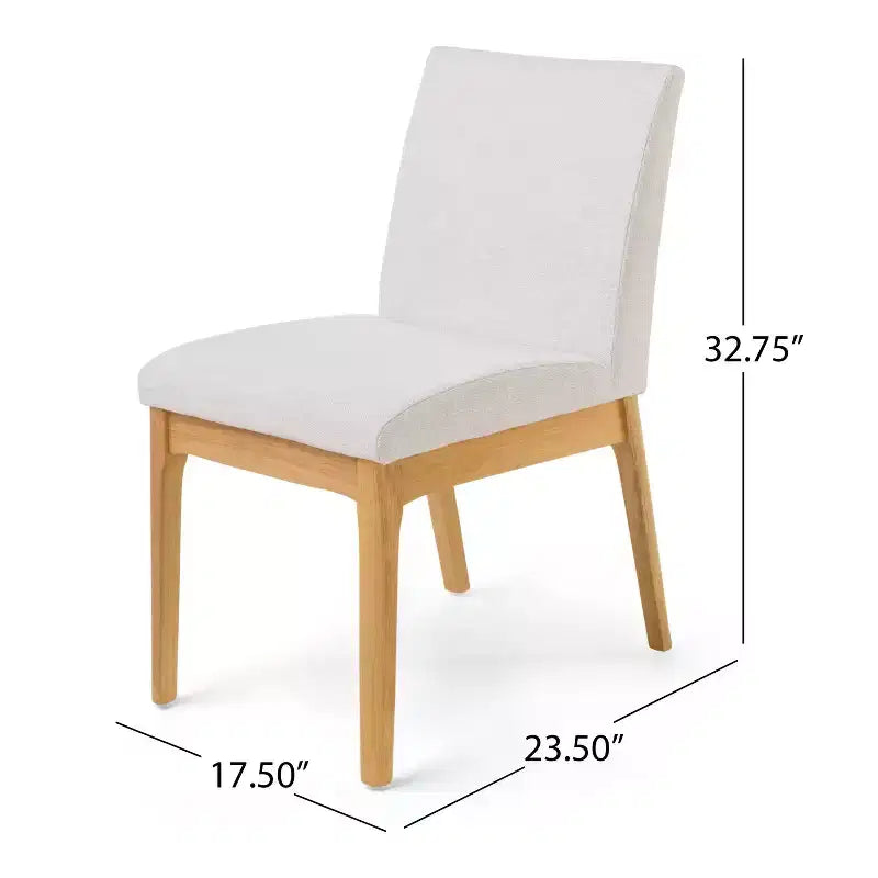 GDFStudio Brittany 5 Piece Mid-Century Modern Fabric Upholstered Dining Set