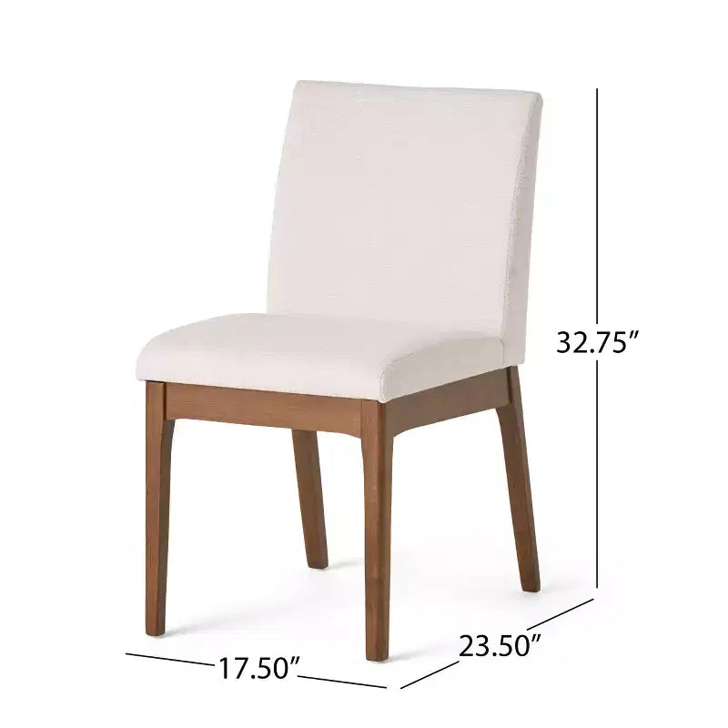 GDFStudio Brittany 5 Piece Mid-Century Modern Fabric Upholstered Dining Set