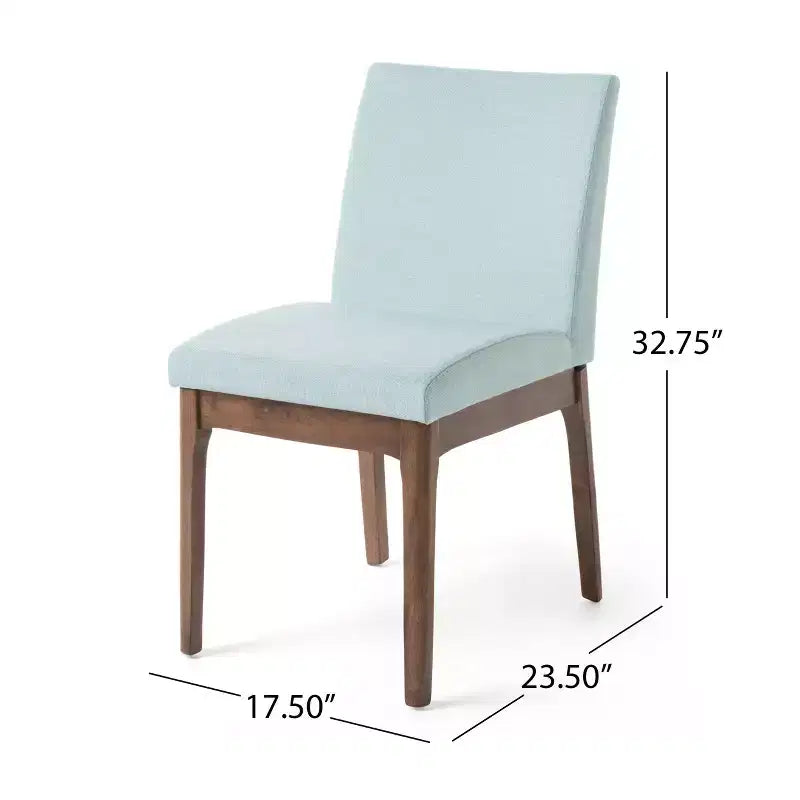 GDFStudio Brittany 5 Piece Mid-Century Modern Fabric Upholstered Dining Set