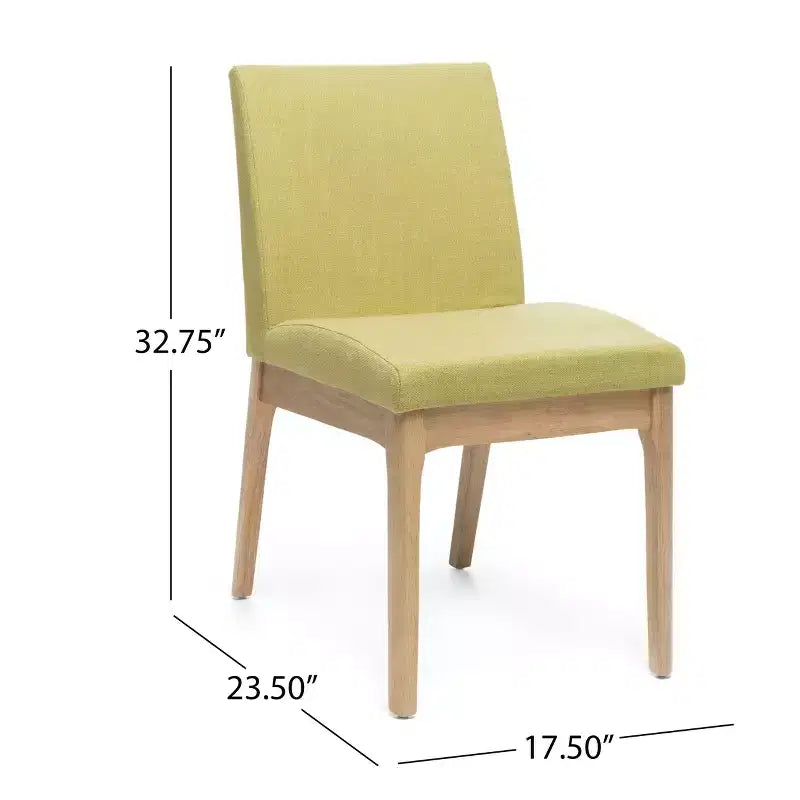 GDFStudio Brittany 5 Piece Mid-Century Modern Fabric Upholstered Dining Set