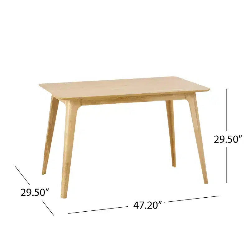 GDFStudio Brittany 5 Piece Mid-Century Modern Fabric Upholstered Dining Set