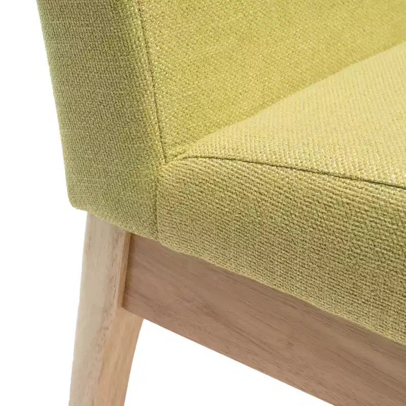 GDFStudio Brittany 5 Piece Mid-Century Modern Fabric Upholstered Dining Set