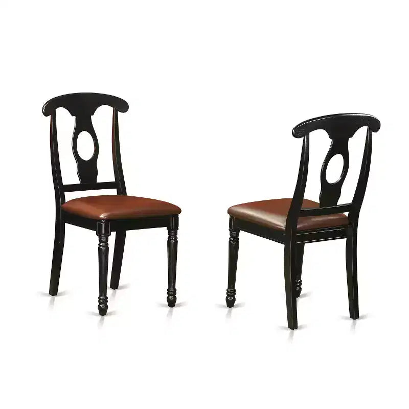 HomeStock Belmont 3-Piece Kitchen Table Set, Black