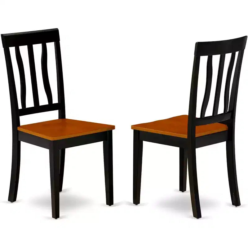 HomeStock Belmont 7 Piece, Pedestal Table Base, Oval Dining set, with Armless Chair, Black