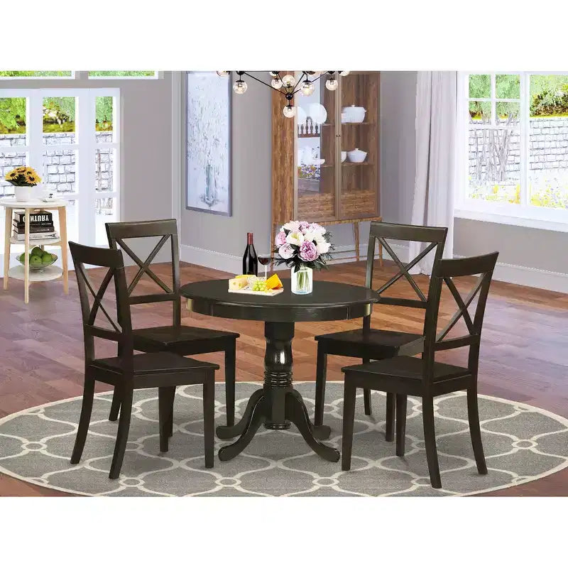 Kitchen Dining Set-Kitchen Table And 4 Chairs For Dining Room