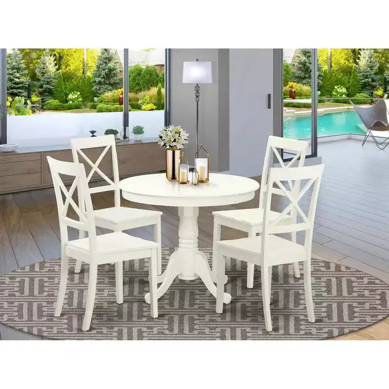 Kitchen Dining Set-Kitchen Table And 4 Chairs For Dining Room