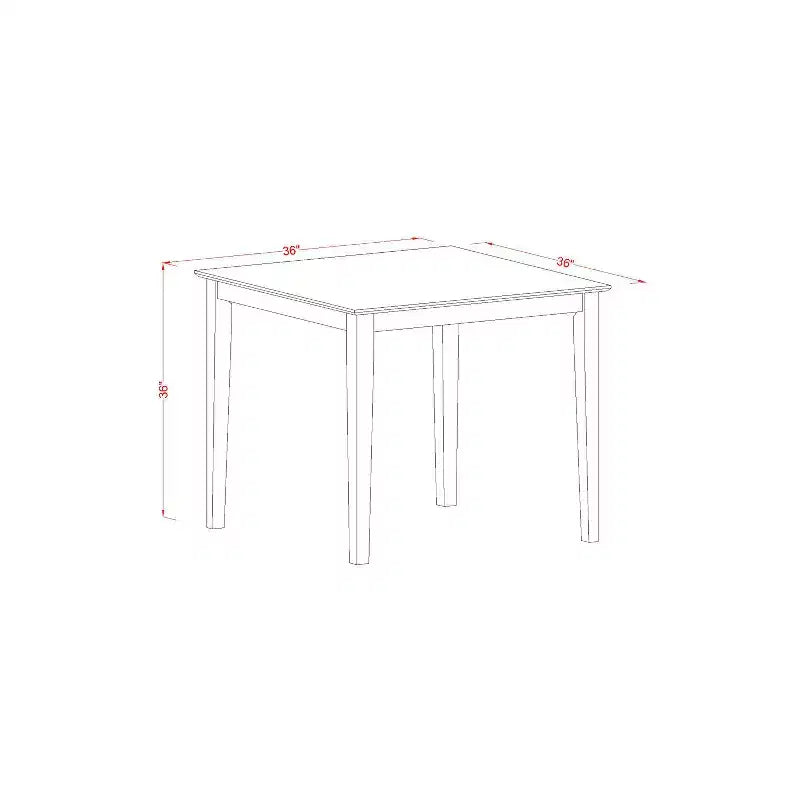 HomeStock Belmont 5 Piece Dining Room Furniture Set Includes a Round Dining Table with Pedestal and 4 Wood Seat Chairs, 42x42 Inch, Linen White
