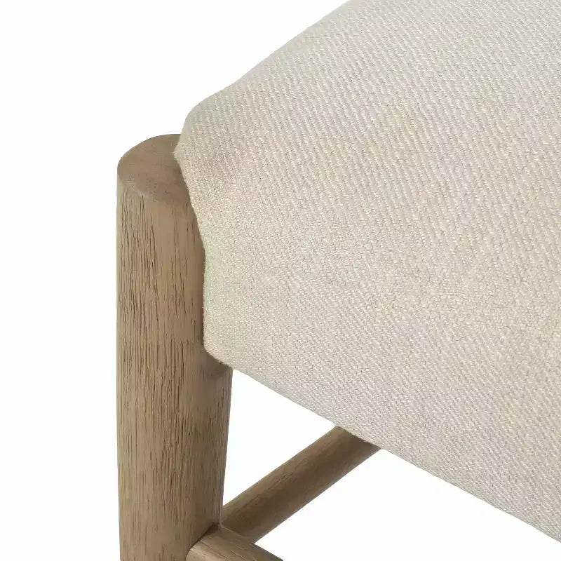 GDFStudio Alachua Farmhouse Fabric Upholstered Wood Expandable 5 Piece Dining Set