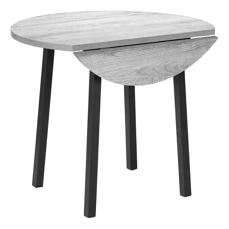 Homy Casa 3-Piece Drop-Leaf Dining Table Set with 2 Chairs  Space-Saving Kitchen Furniture