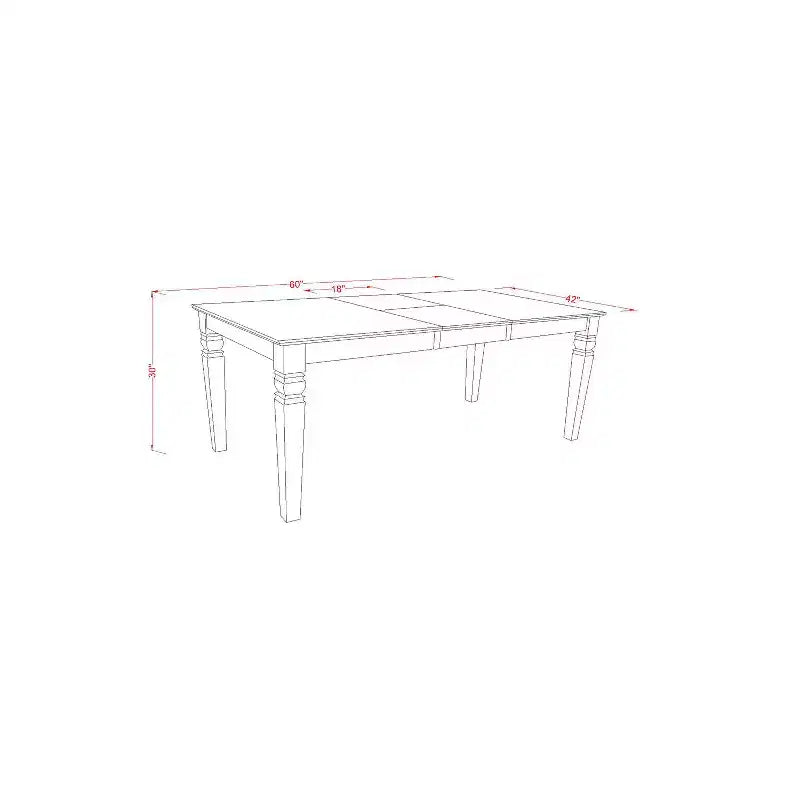 Retro Dinette Table Set - Kitchen Table and Chairs - 7 Piece Dining Set