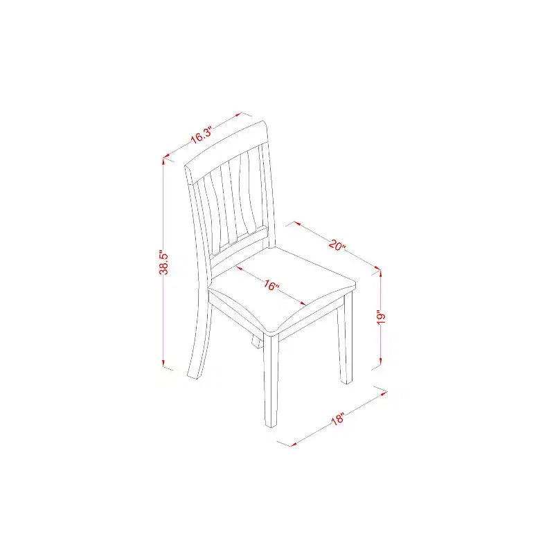 Retro Dinette Table Set - Kitchen Table and Chairs - 7 Piece Dining Set