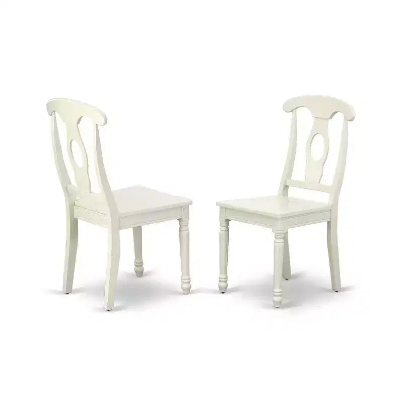 Round Patio Table Set 42 Inch Outdoor Dining Table with 4 Chairs Beachy Design