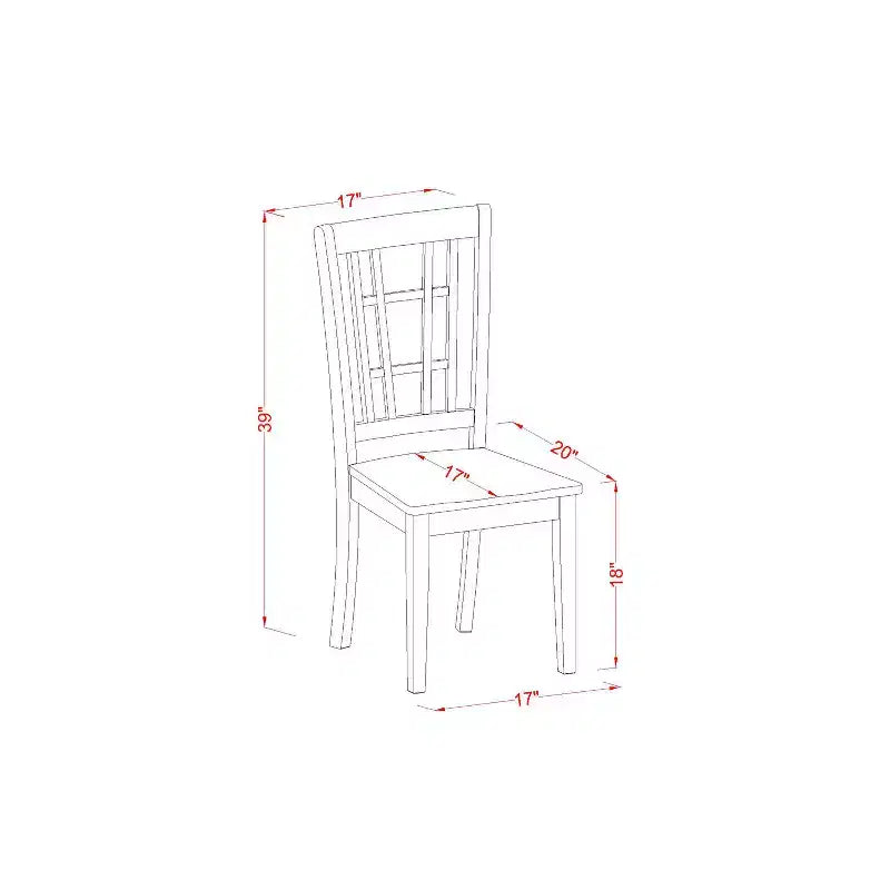 Elegant Dining Table Set for 2 - Kitchen Table with Chairs, Asian Hardwood, Drop Leaf Design, Space Saving