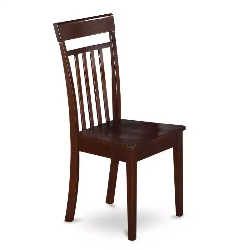 HomeStock 5-Pc Mahogany Finish Solid Wood Top - Dining Room Set with Dropleaf - Seats 4
