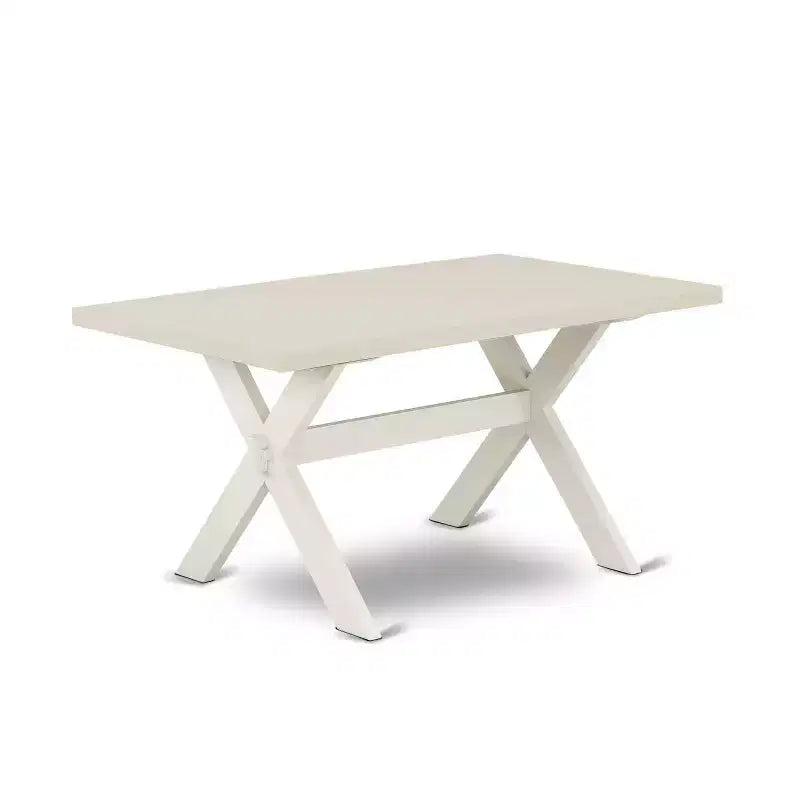HomeStock 6-Pc Rectangle Natural Oak Finish Solid Wood Top Dining Table with 1-Bench, 4-Chairs