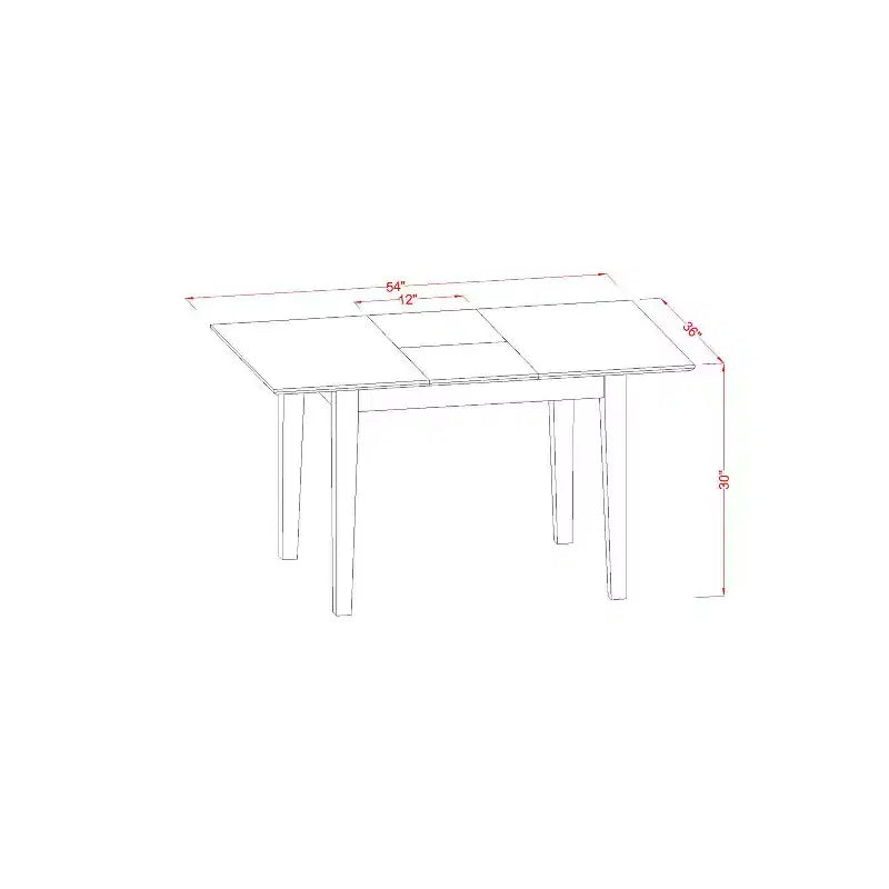 Kitchen Table Set - Dining Table with Chairs, Modern Dinette Set, Small Table & Chair Set, Wood Dining Furniture