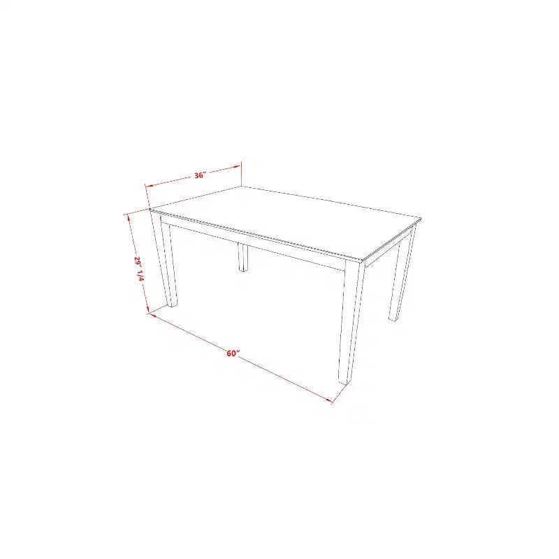 HomeStock 6-Piece Rectangle Mahogany Finish Solid Wood Top Dining Table with 1 Bench, 4 Chairs