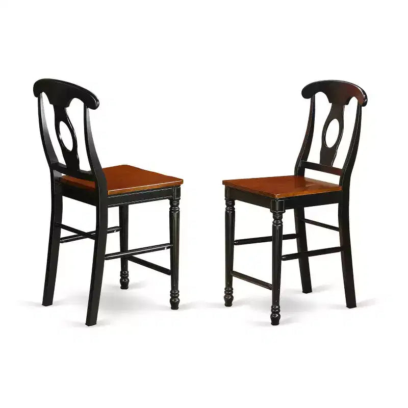 Asian Allure Dining Table Set - Kitchen Table & Bar Stool Set