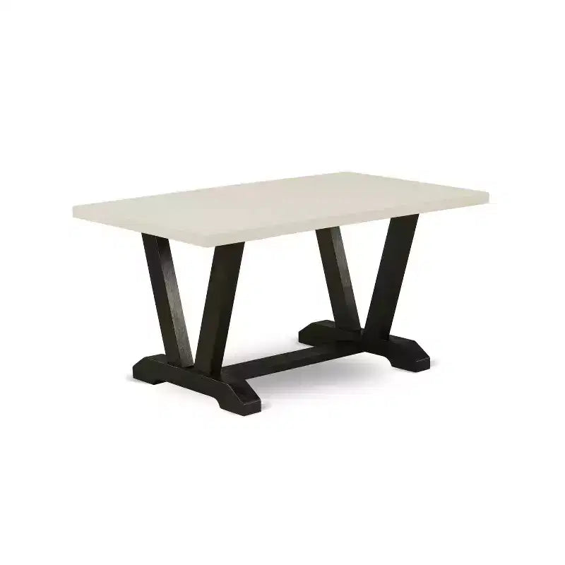 HomeStock 3-Piece Rectangle Natural Oak Finish Solid Wood Top Dining Table with 2-Benches