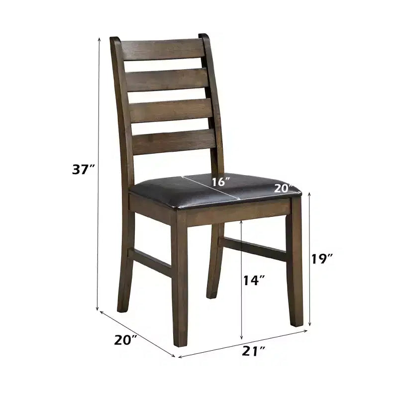 GDFStudio Xelina Rustic Rubberwood 3 Piece Dining Set with Drop Leaf Table and Padded Chairs
