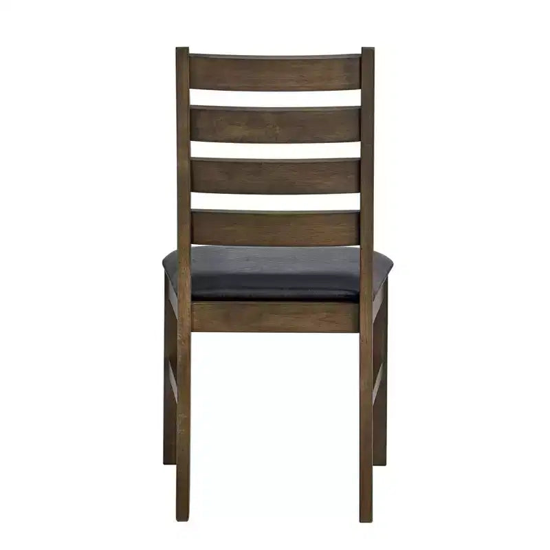 GDFStudio Xelina Rustic Rubberwood 3 Piece Dining Set with Drop Leaf Table and Padded Chairs