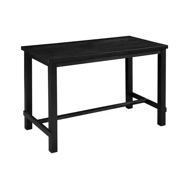5 Piece Dining Table Set Counter Height Dining Set with Classic Elegant Rectangel Table and 4 Padded Chairs for Kitchen Dining Room