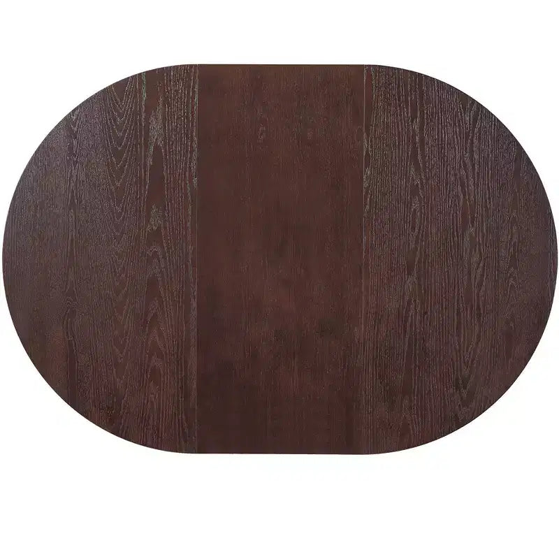 Farmhouse Extendable Round Dining Table Set for 4, Kitchen Table Set with Removable Leaf and 4 Upholstered Dining Chairs