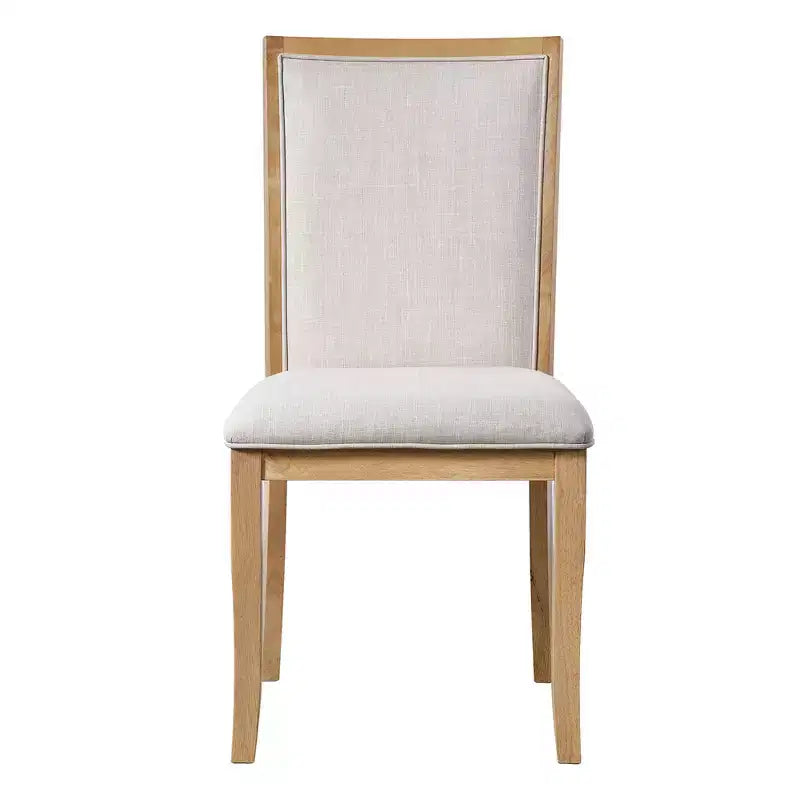 Farmhouse Extendable Round Dining Table Set for 4, Kitchen Table Set with Removable Leaf and 4 Upholstered Dining Chairs