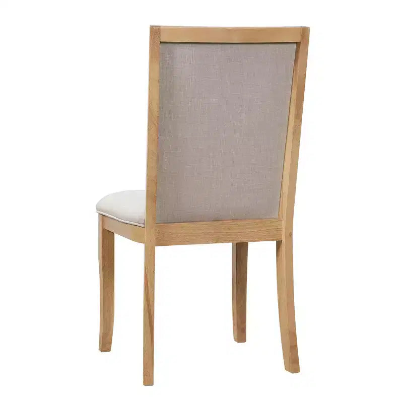 Farmhouse Extendable Round Dining Table Set for 4, Kitchen Table Set with Removable Leaf and 4 Upholstered Dining Chairs