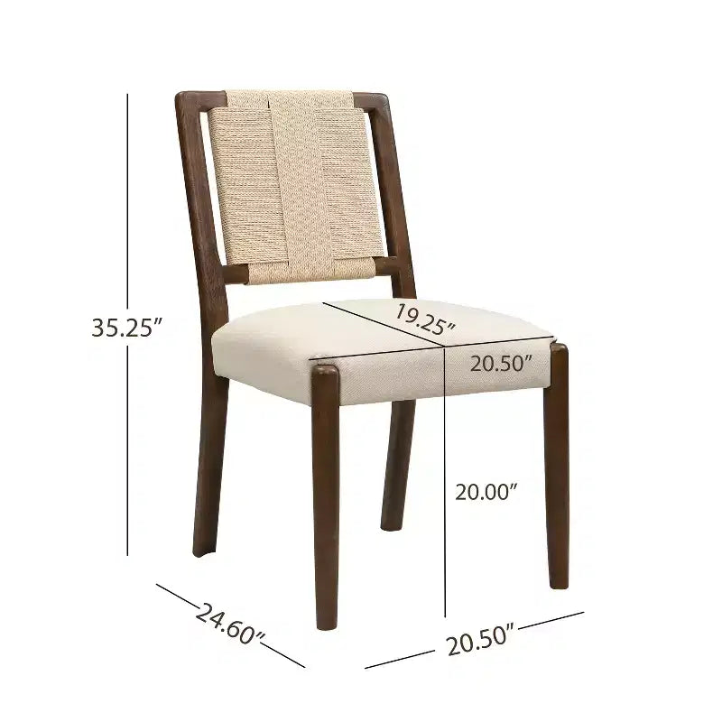 Christopher Knight Home Seema Modern 5 Piece Round Dining Table Set with Rubberwood Upholstered Chairs