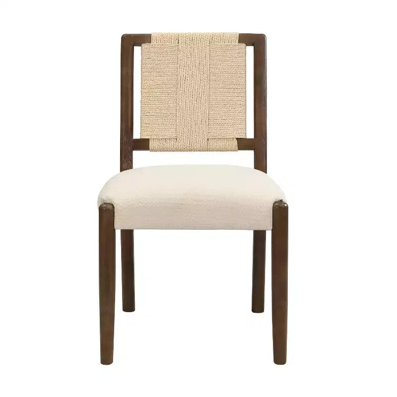 Christopher Knight Home Seema Modern 5 Piece Round Dining Table Set with Rubberwood Upholstered Chairs