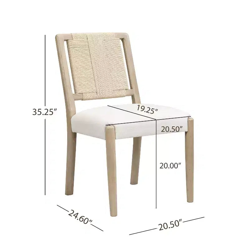 Christopher Knight Home Seema Modern 5 Piece Round Dining Table Set with Rubberwood Upholstered Chairs