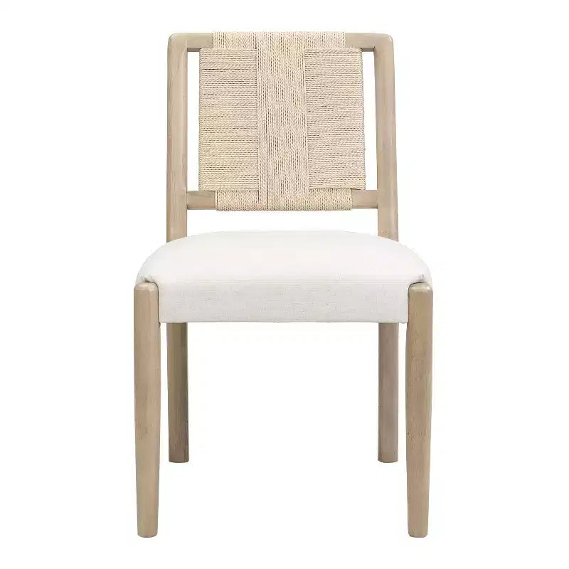 Christopher Knight Home Seema Modern 5 Piece Round Dining Table Set with Rubberwood Upholstered Chairs