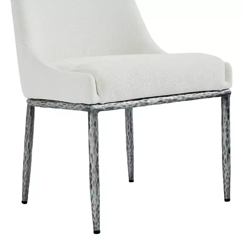 Christopher Knight Home Linnea Industrial 5 Piece Upholstered Dining Chairs with Round Pedestal Dining Table