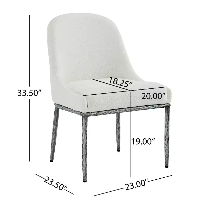 Christopher Knight Home Linnea Industrial 5 Piece Upholstered Dining Chairs with Round Pedestal Dining Table