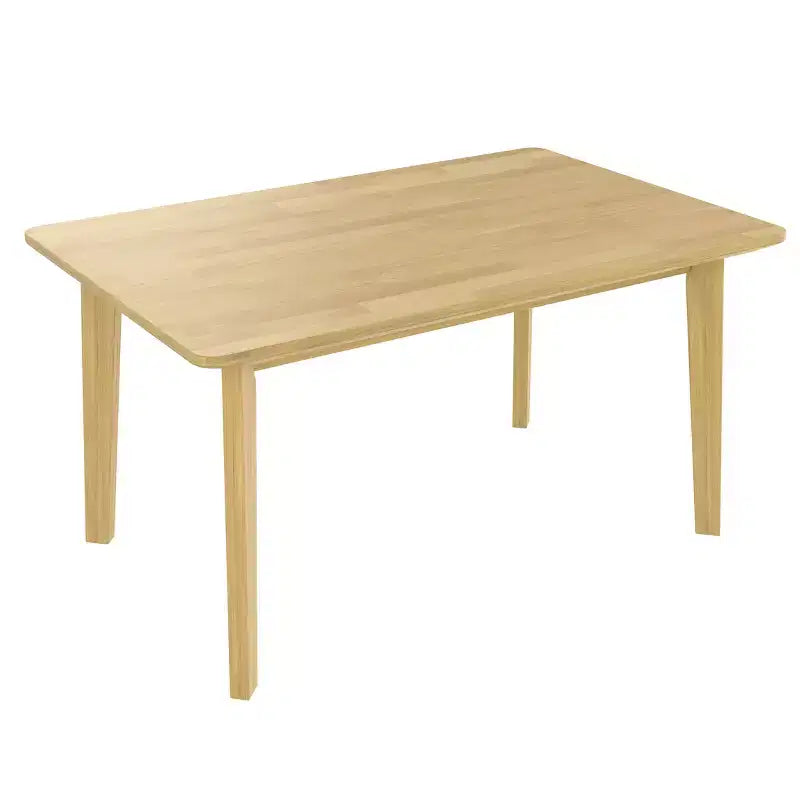 Rustic Wood Dining Table Set for 4, 5 Pieces Rectangular Table Set with Upholstered Chairs for Small Space Kitchen