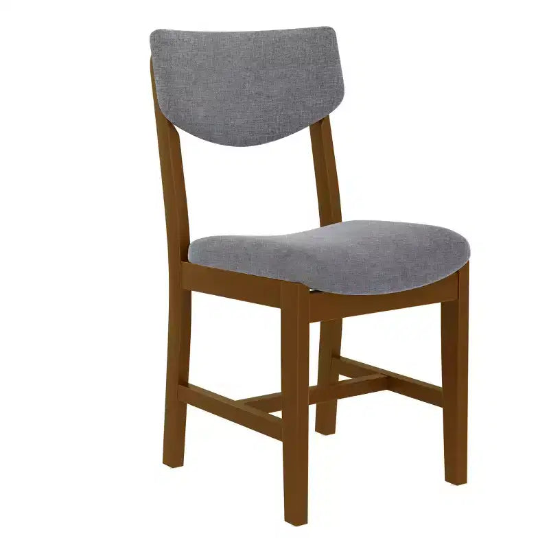 Rustic Wood Dining Table Set for 4, 5 Pieces Rectangular Table Set with Upholstered Chairs for Small Space Kitchen