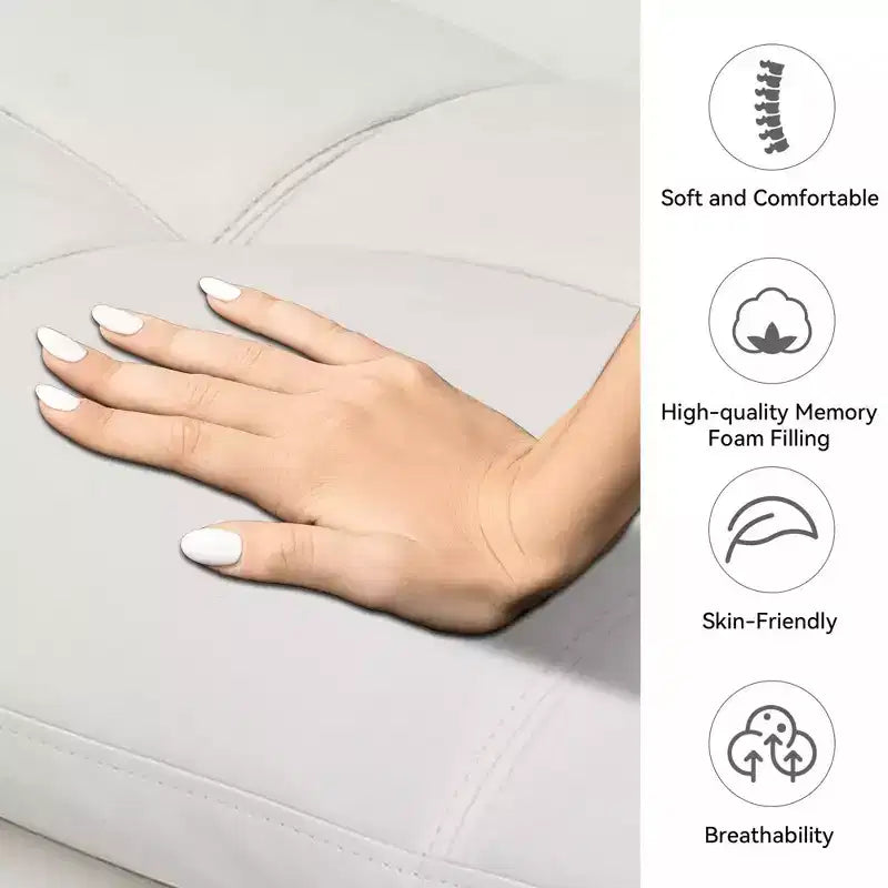 Dyonery 71 Convertible Futon Sofa Bed, Memory Foam Loveseat Sleeper, Adjustable Backrest & Armrests, Modern Couch for Home Office