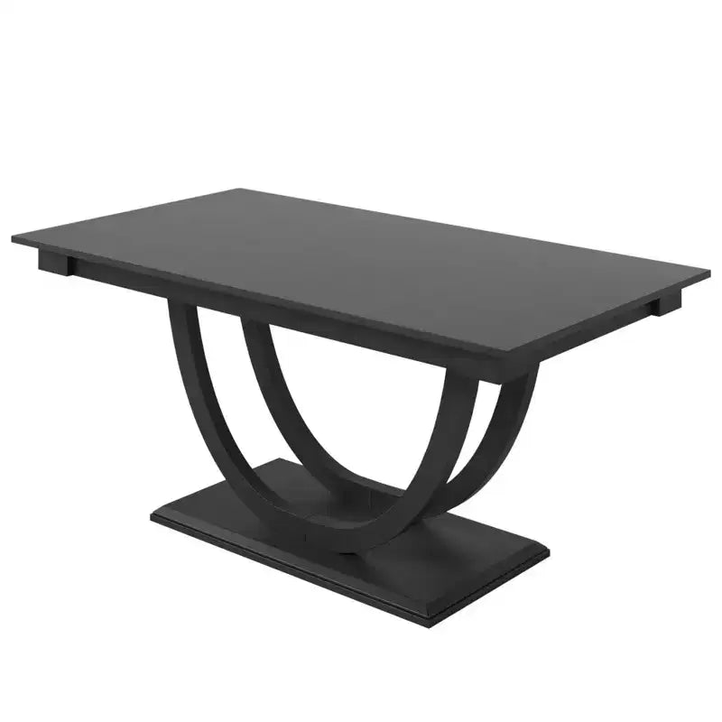 6pcs Dining Table Set Dining Set for 6, Family Kitchen Table Set with Ergonomic Padded Dining Chairs & Bench - ModernLuxe
