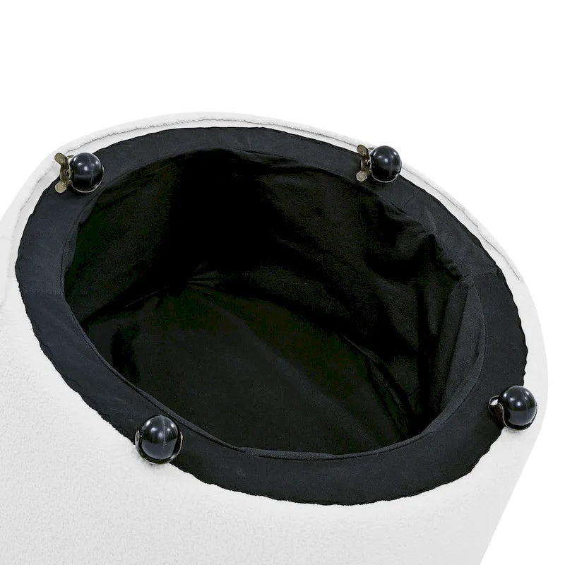 Fauteuil d'appoint capitonné pivotant Blue Velvet avec roulettes