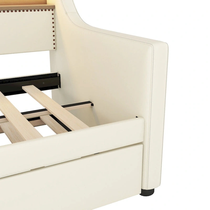 Lit gigogne, éclairage LED et station de recharge