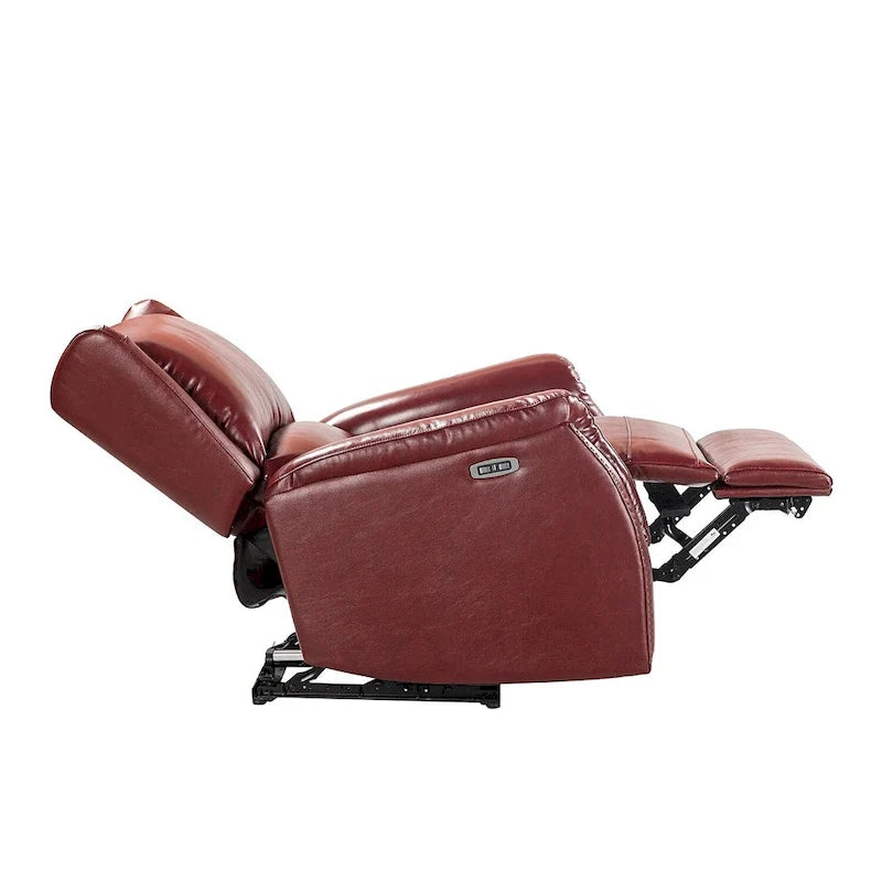 Eduardo Genuine Leather Power Recliner with USB Port Set of 2