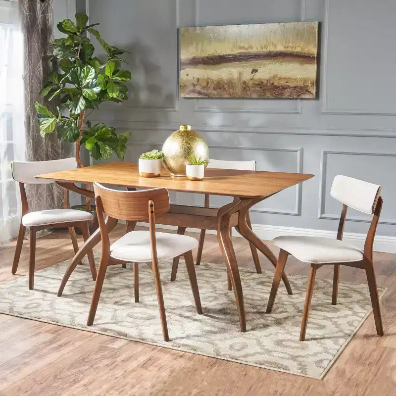 5pc Nissie Mid-Century Dining Set - Christopher Knight Home