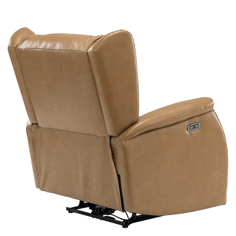 Eduardo Genuine Leather Power Recliner with USB Port Set of 2