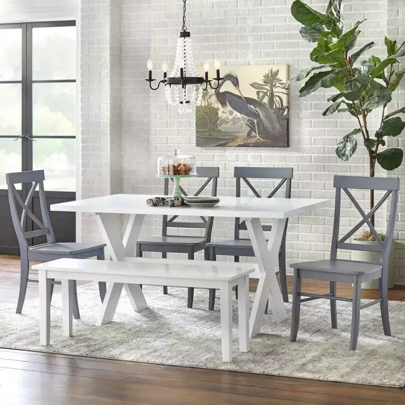6pc Albury Dining Set with Bench - Buylateral