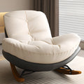 Scandinavian Upholstered Rocking Chair with Optional Ottoman